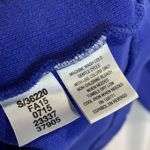 Tasso Elba mens blue 1/4 zip XL ribbed pullover sweater baggy heavy warm Y2K dad - Picture 4 of 6